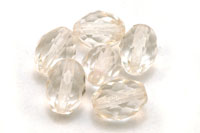 Schliffperle Olive 13 x 10 mm kristall