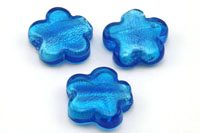 Silverfoil Blume 23 mm trkis